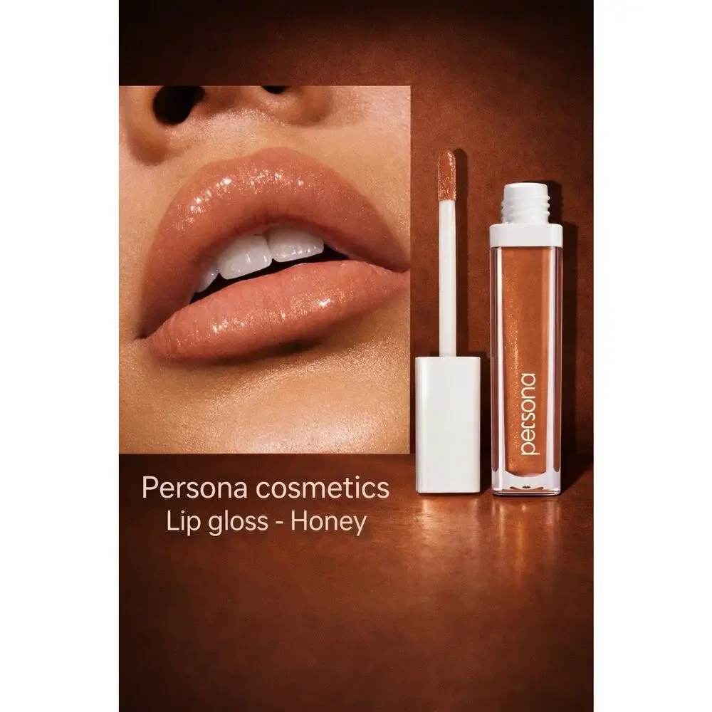 persona - Lip Gloss - Shade Honey Gloss - Vegan & Gluten Free - 6 mL